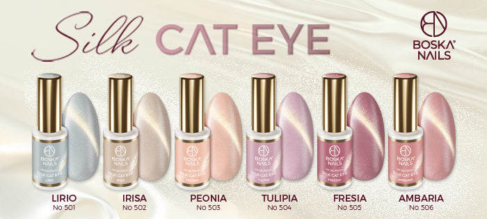 KIT 6 ESMALTES SILK CAT EYE
