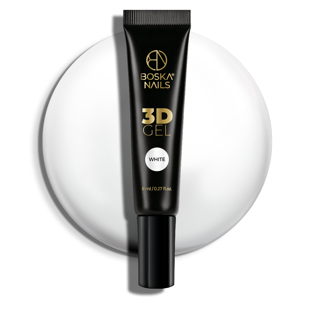 GEL 3D White Nail Art Boska Nails 8 ml